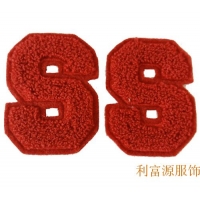 毛巾繡、毛巾繡花章、貼布毛巾繡、毛線繡花